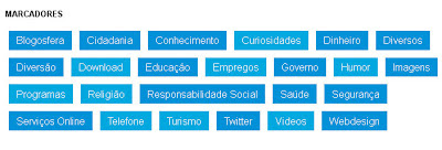 Como colocar e personalizar os marcadores (Categorias) do blog