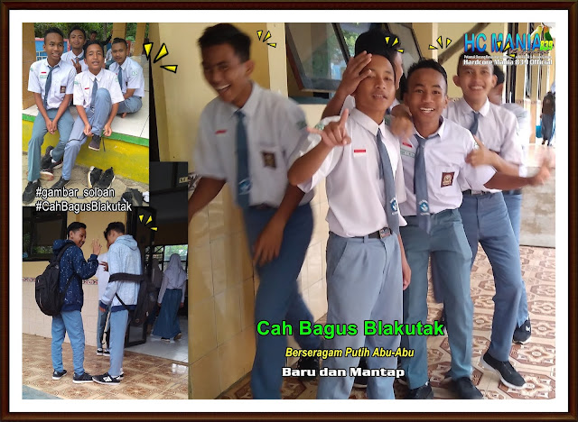 Gambar Siswa-Siswi SMA Negeri 1 Ngrambe Cover Putih Abu-Abu - Buku Album Gambar Soloan Edisi 9