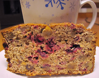 tropical cranberry orange nut bread