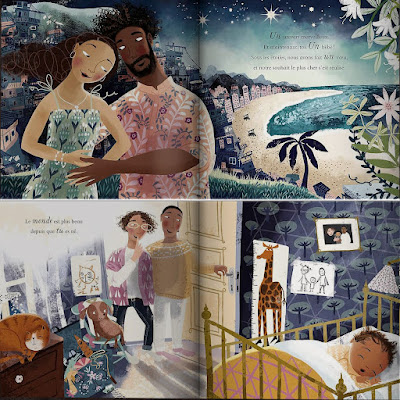 Neuf mois et te voilà livre pour enfant sur l'amour parental, la naissance d'un bébé dans sa famille, de Frances Stickley et Åsa Gilland Editions Kimane