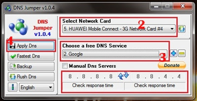 cara mengganti dns dengan dns jumper