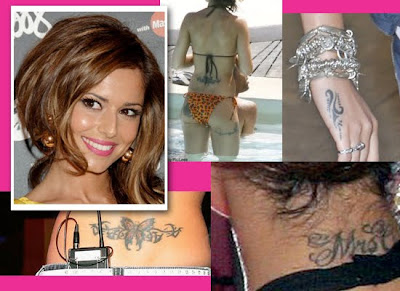 Cheryl Cole Rose Tattoos