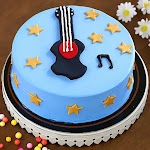 Guitar Theme Cake