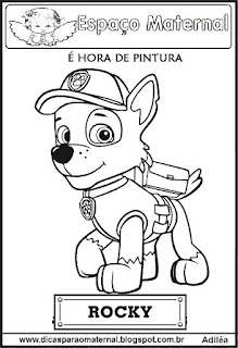 Desenho da patrulha canina para colorir