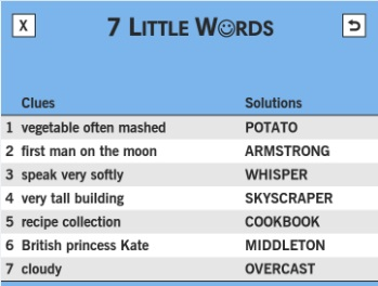7 Little Words Answers to the Ultimate Questions 