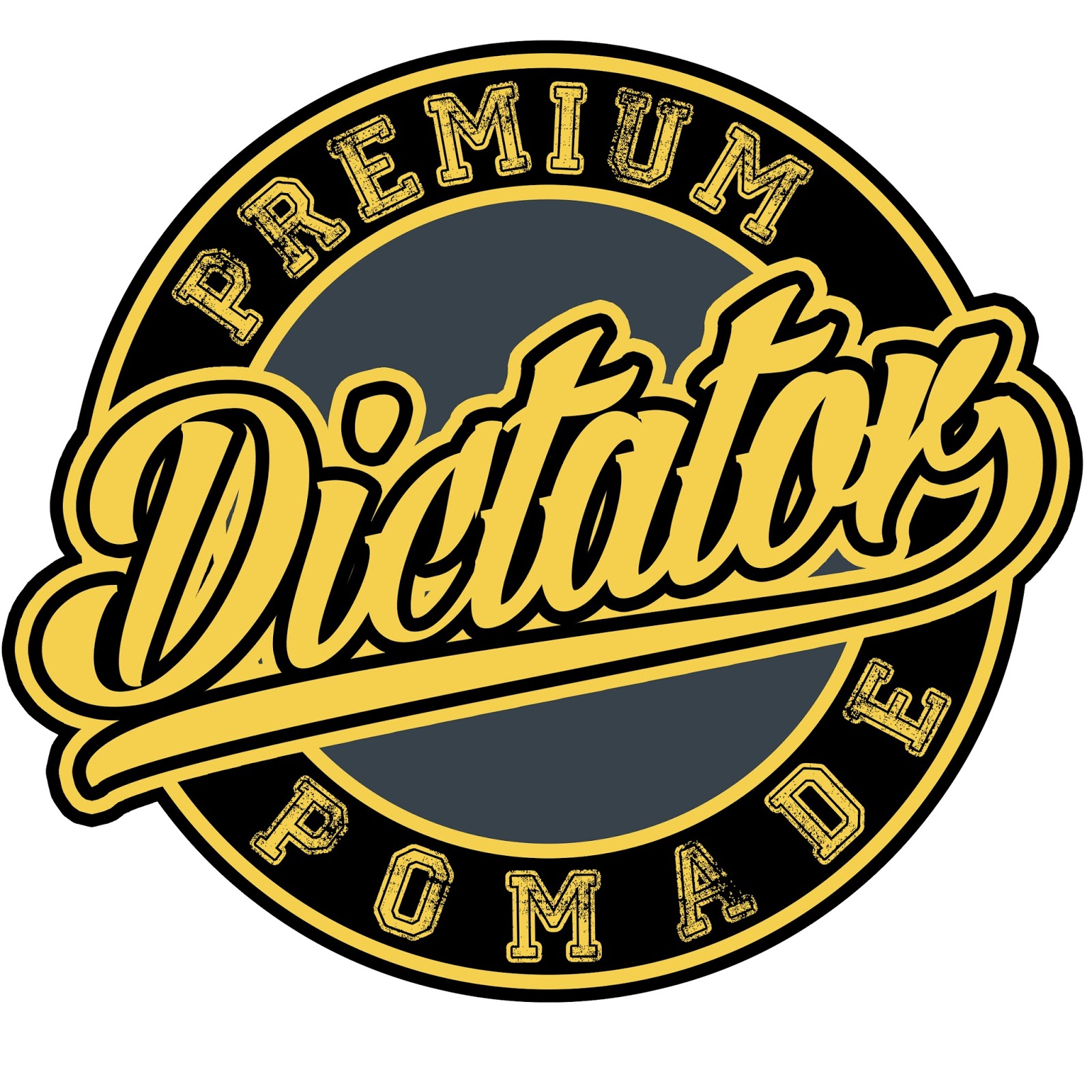  Desain Logo Pomade DICTATOR Premium Pomade firedpen
