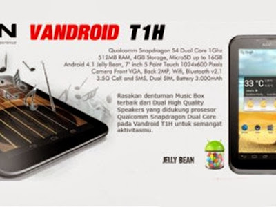 Advan Vandroid T1H Harga Spesifikasi