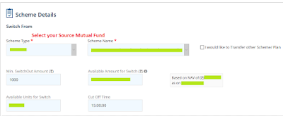 SBI Mutual Fund Switch