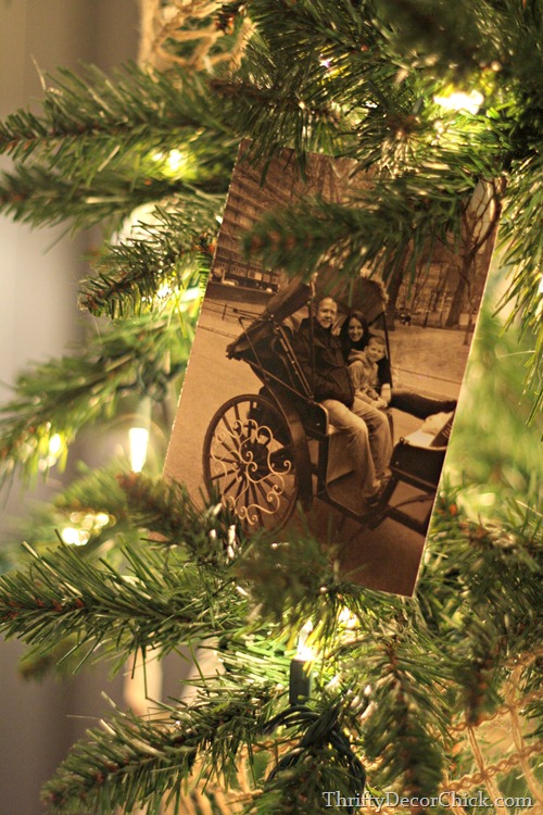 picture tree at Christmas