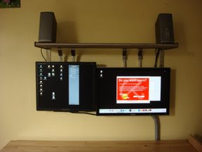 how to hang an lcd monitor