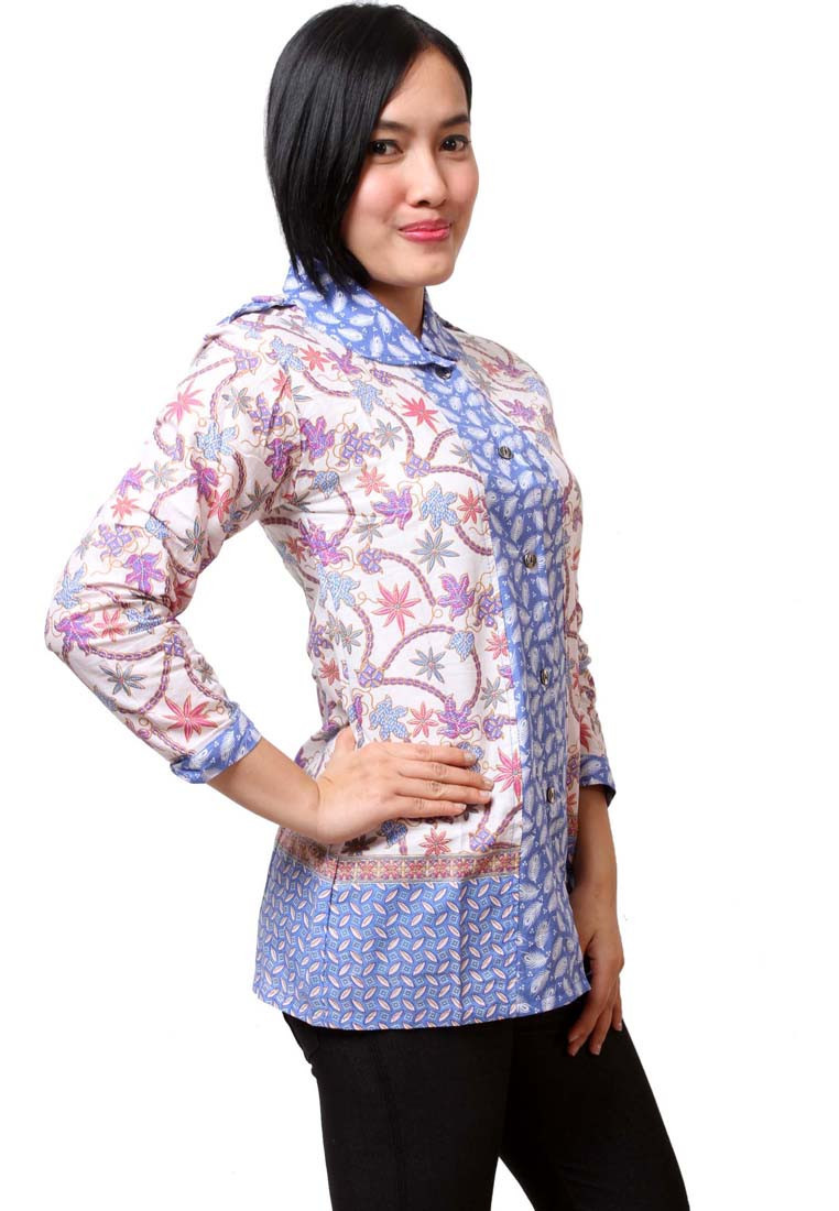 Model Baju  Batik  Kantor  Modis Dan Elegan