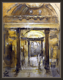 GELLERT -BUDAPEST-PINTURA-HOTEL-BALNEARIOS-MONUMENTO-SPA-CUADROS-PINTOR-ERNEST DESCALS-