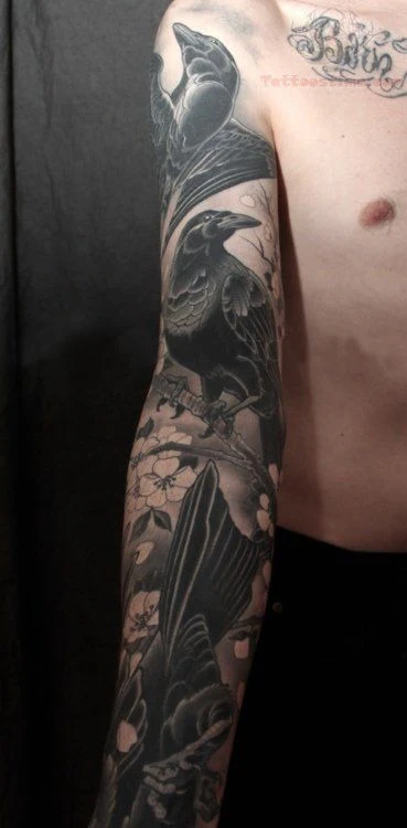 Tatuajes de cuervos