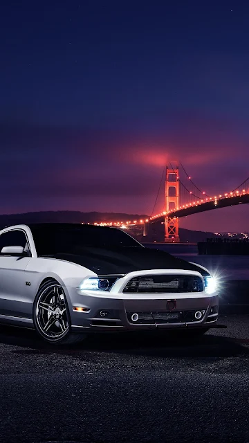 Ford Mustang Golden Gate Bridge Desktop Wallpaper