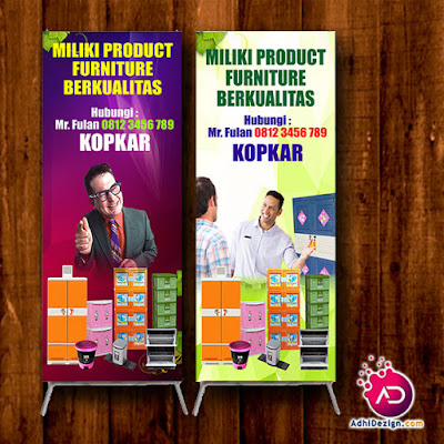 Jasa Desain X Banner Sahabat Furniture