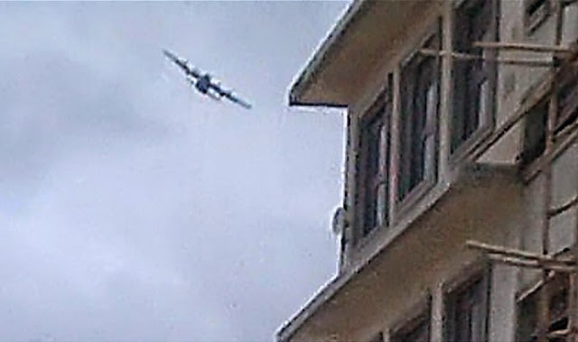 pic of plane attacking the Synagogue Church of all Nations