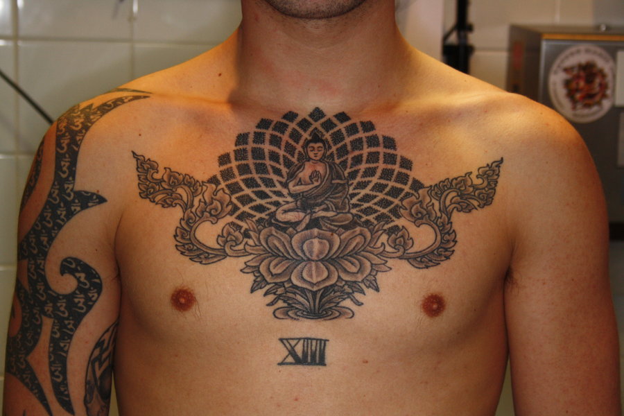 Chest Piece Tattoos simple designs