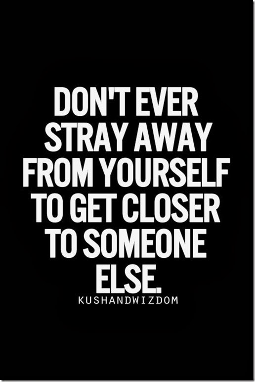 Be yourself saying