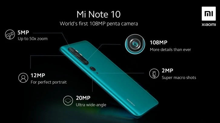 هاتف Xiaomi Mi Note 10 