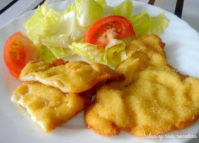 Filetes empanados. Julia y sus recetas