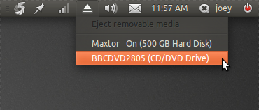 Ejector Tray Application to eject or to Mount Devices For Ubuntu