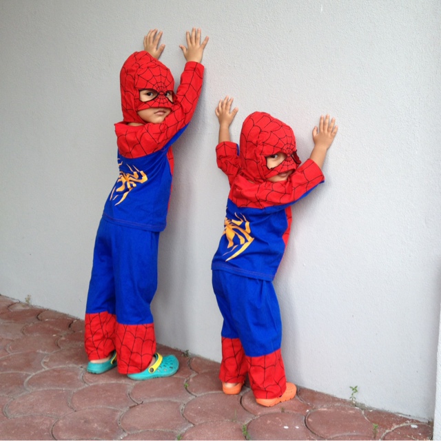 spider-girl and spider-boy | spiderman in the house