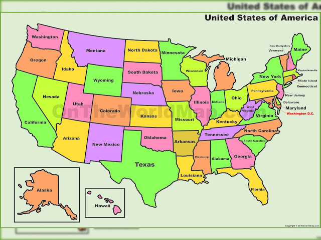States Map Of The U.S