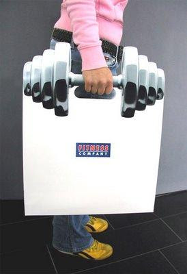 Creative Muscular Hand Bag Illusion