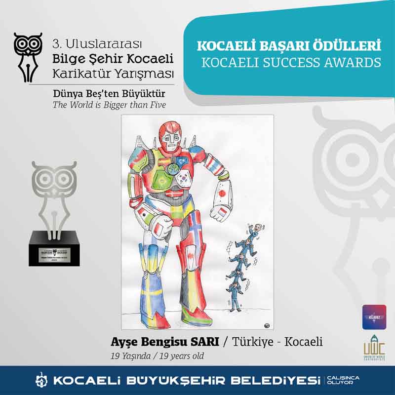 Results of the 3rd International Wise City Kocaeli Cartoon Contest, Turkey