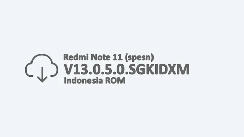 Redmi Note 11 NFC (spesn) V13.0.5.0.SGKIDXM Indonesia ROM