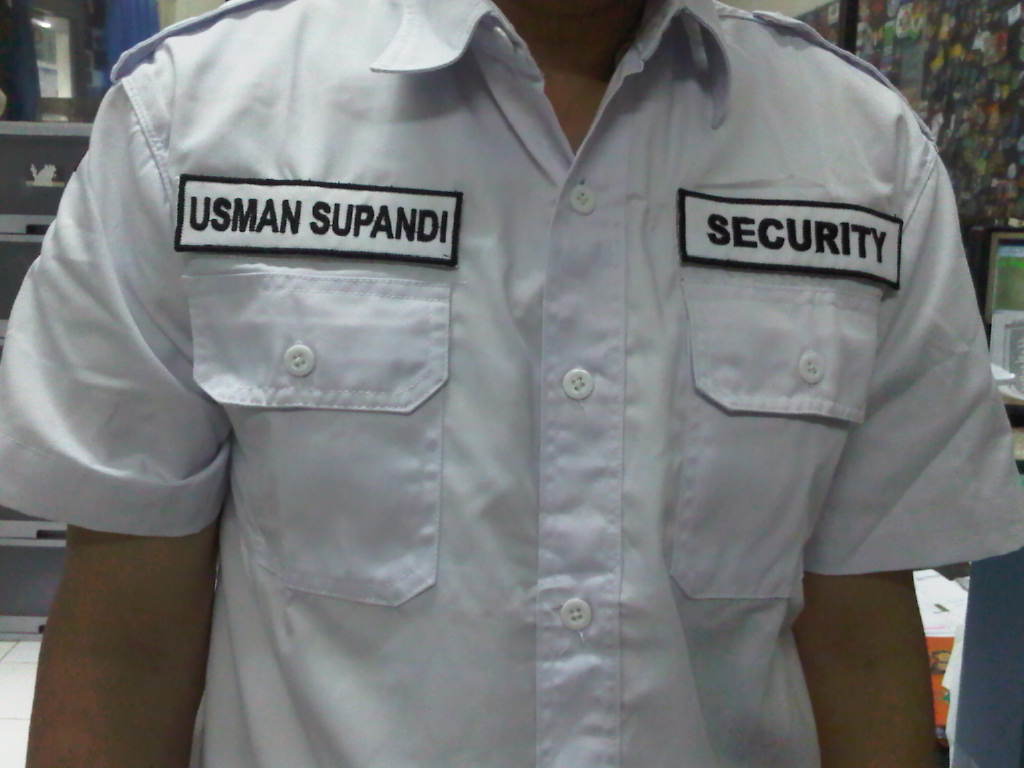 BORDIR KOMPUTER KAOS  MURAH SERAGAM SECURITY  PDH