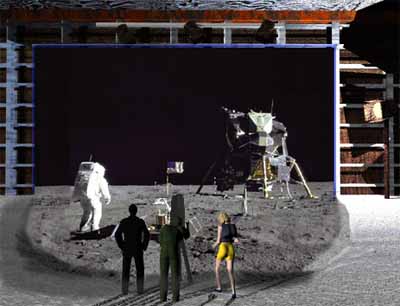 A picture set lampooning the Apollo Moon Landing Hoax.
