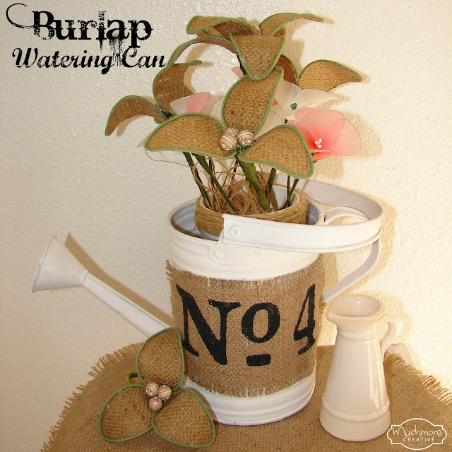 Burlap Watering Can