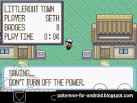  save on pokemon sapphire for android