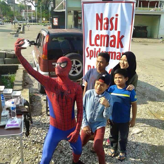Nasi Lemak om Spidermen Laku Keras di Malaisya