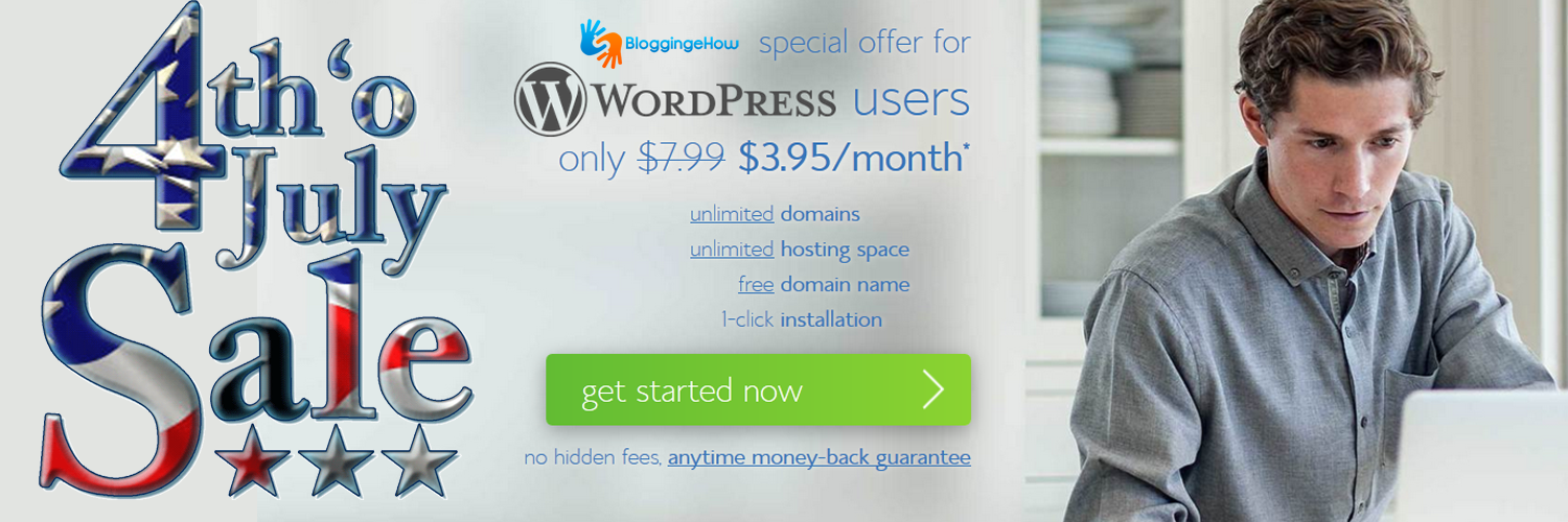 bluehost 4th july offer