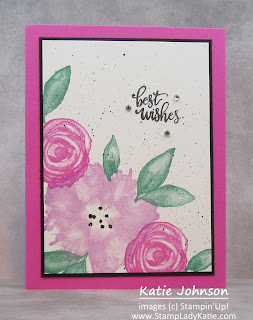 Ink Splatter highlights on a card made with Stampin'Up!'s Artistically Inked stamp set