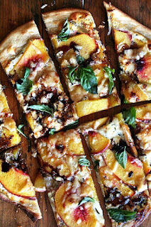 vegetarian nectarine pizza