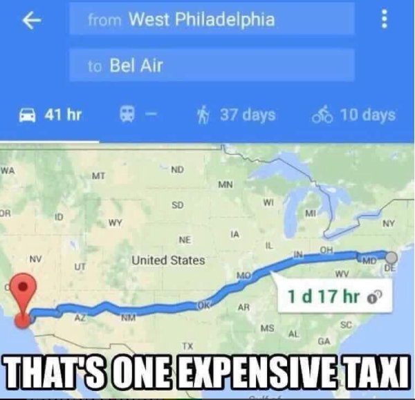 That's one expensive taxi