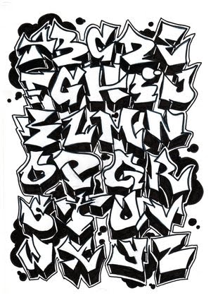 letters a z on sketch old