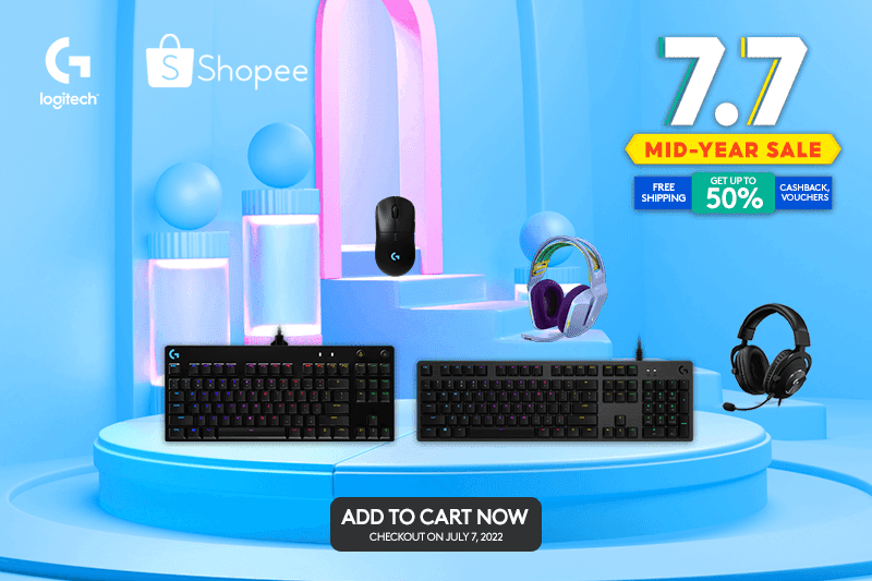 Deal: Logitech G offers up to  percent off select product during Shopee's 7.7 Mid-Year sale!