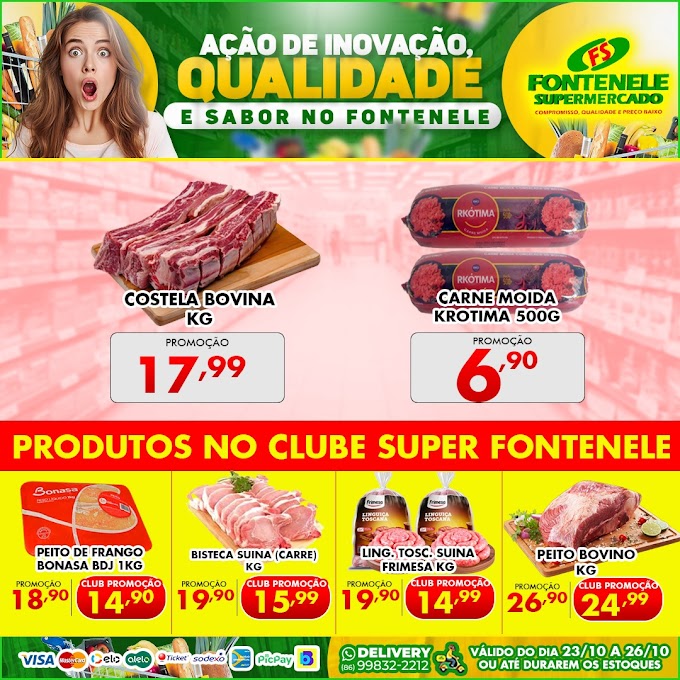 Aproveite as ofertas do Fontenele Supermercado em Cocal-PI