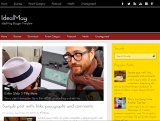 IdealMag Responsive Blogger Template