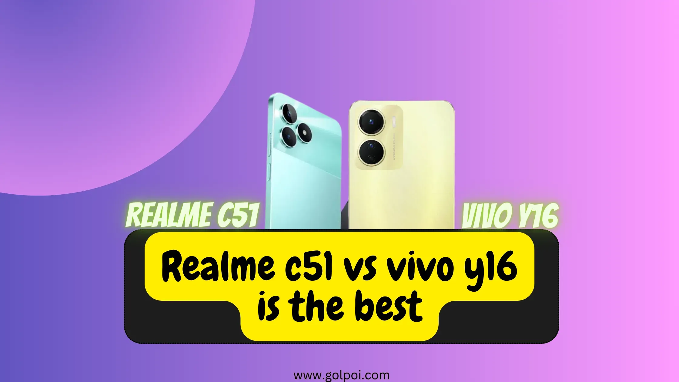 Realme c51 vs vivo y16