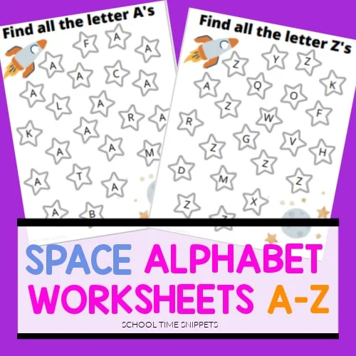 ALPHABET WORKSHEETS A-Z