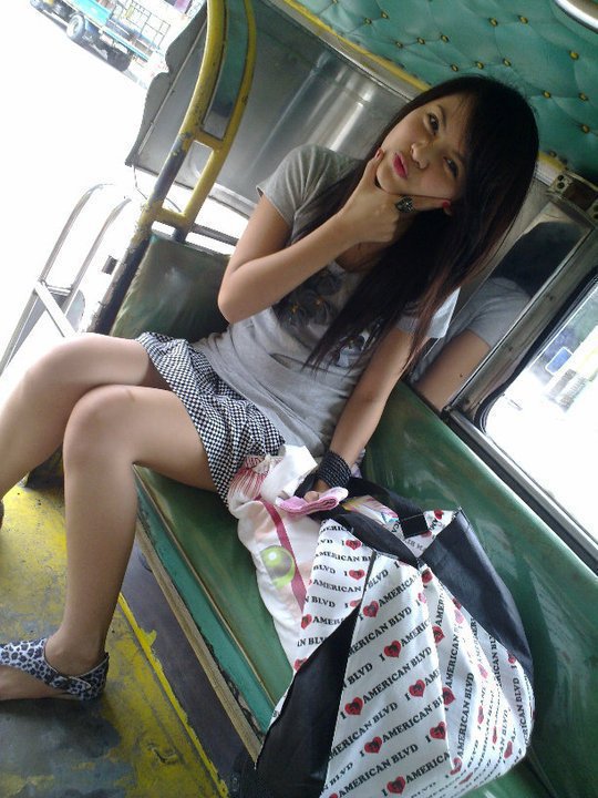 sexy filipina in the jeepney