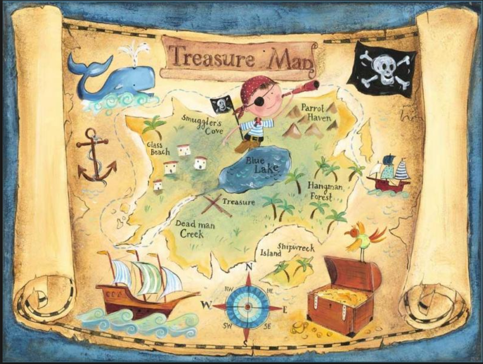 yvette my treasure hunt map by yvette