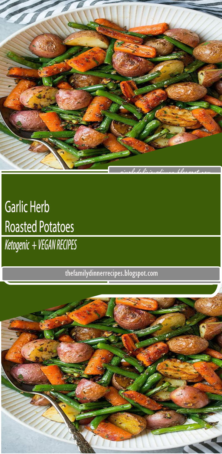 "Garlic Herb Roasted Potatoes Carrots and Green Beans Recipe on Yummly. @yummly #recipe "