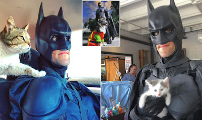Este tipo se disfraza de Batman para salvar a los animales de refugio de la eutanasia y encontrarles familias amorosas