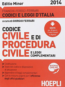 Codice civile e di procedura civile 2014. Ediz. minore